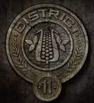 DISTRITO 11. Es uno de los distritos más pobres de Panem. Su industria es la agricultura; huertos, campos de trigo y algodón rodean el distrito. Casi todo lo que siembran va al Capitolio, a pesar de su hambre.